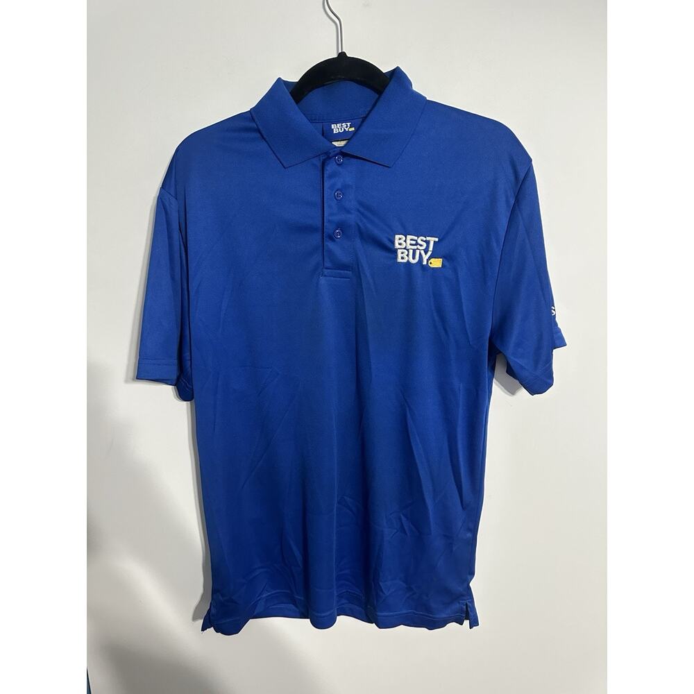 Best Buy Samsung Polo Shirt Women M Blue Employee Uniform Exclusive